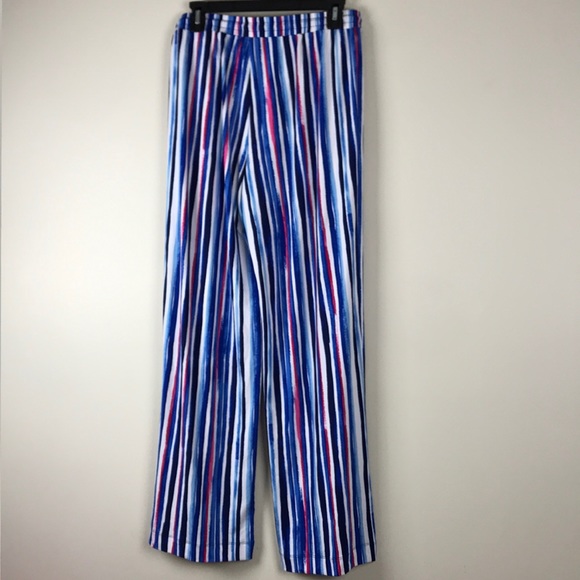 Grace Elements Navy Pink stripe Pant Size S - Picture 4 of 5